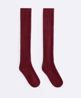 18 % Kaschmir, 13 % Wolle, lange Socken