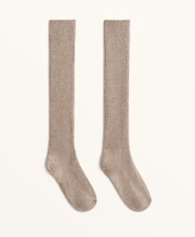 18 % Kaschmir, 13 % Wolle, lange Socken