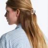 2 Mini-Haarschmuck-Spangen mit Paspel 2 Mini-Haarschmuck-Spangen mit Paspel