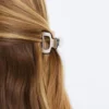 2 Mini-Haarschmuck-Spangen mit Paspel 2 Mini-Haarschmuck-Spangen mit Paspel