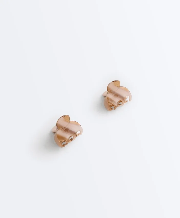 2 Mini-Haarschmuck-Spangen mit Print 2 Mini-Haarschmuck-Spangen mit Print