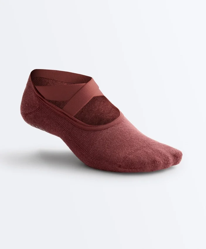 2 Paar gepolsterte, unsichtbare Socken aus Baumwollmischung für Yoga und Pilates mit gekreuzten Bändern 2 Paar gepolsterte, unsichtbare Socken aus Baumwollmischung für Yoga und Pilates mit gekreuzten Bändern