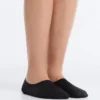 2 Paar hoch geschnittene, gerippte, unsichtbare Socken aus Baumwollmischgewebe 2 Paar hoch geschnittene, gerippte, unsichtbare Socken aus Baumwollmischgewebe
