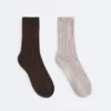 2 Paar klassische gerippte Socken 2 Paar klassische gerippte Socken