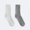 2 Paar klassische gerippte Socken 2 Paar klassische gerippte Socken