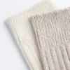 2 Paar klassische gerippte Socken
