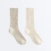 2 Paar klassische Rippensocken 2 Paar klassische Rippensocken