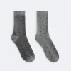 2 Paar klassische Socken aus 55 % Modal und 10 % Kaschmir