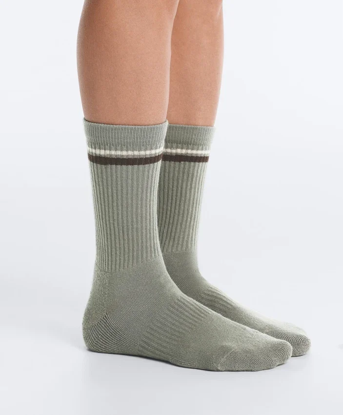 2 Paar klassische Yoga- und Pilates-Socken aus Baumwollmischung 2 Paar klassische Yoga- und Pilates-Socken aus Baumwollmischung