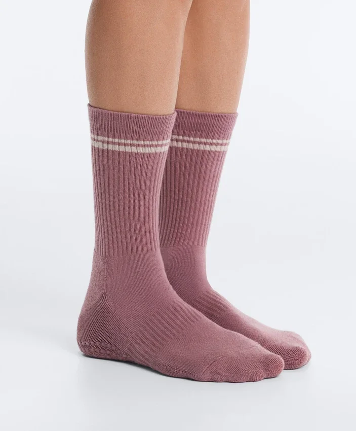 2 Paar klassische Yoga- und Pilates-Socken aus Baumwollmischung 2 Paar klassische Yoga- und Pilates-Socken aus Baumwollmischung