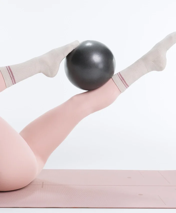 2 Paar klassische Yoga- und Pilates-Socken aus Baumwollmischung 2 Paar klassische Yoga- und Pilates-Socken aus Baumwollmischung