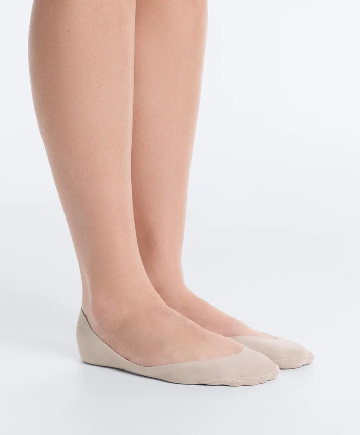 2 Paar niedrig geschnittene, unsichtbare Socken aus Baumwollmischgewebe 2 Paar niedrig geschnittene, unsichtbare Socken aus Baumwollmischgewebe