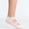 2 Paar Sneaker-Socken aus Baumwollmischung für Yoga und Pilates mit gekreuzten Bändern 2 Paar Sneaker-Socken aus Baumwollmischung für Yoga und Pilates mit gekreuzten Bändern