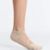 2 Paar Sneaker-Socken aus Baumwollmischung für Yoga und Pilates mit gekreuzten Bändern 2 Paar Sneaker-Socken aus Baumwollmischung für Yoga und Pilates mit gekreuzten Bändern