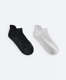 2 Paar Sneaker-Socken aus Polyamid-Mischung für Yoga und Pilates