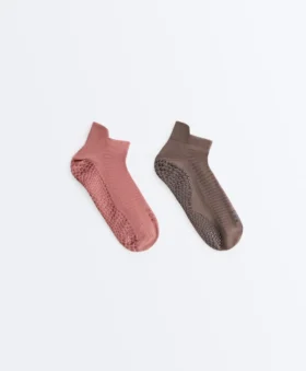 2 Paar Sneaker-Socken aus Polyamid-Mischung für Yoga und Pilates