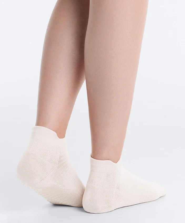2 Paar Sneaker-Socken aus Polyamid-Mischung für Yoga und Pilates 2 Paar Sneaker-Socken aus Polyamid-Mischung für Yoga und Pilates