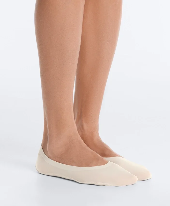 2 Paar unsichtbare Socken aus Mikrofaser mit mittlerem Schnitt 2 Paar unsichtbare Socken aus Mikrofaser mit mittlerem Schnitt