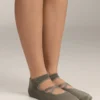 2 Paar Yoga- und Pilates-Socken aus Baumwollmischung mit gekreuzten Bändern 2 Paar Yoga- und Pilates-Socken aus Baumwollmischung mit gekreuzten Bändern