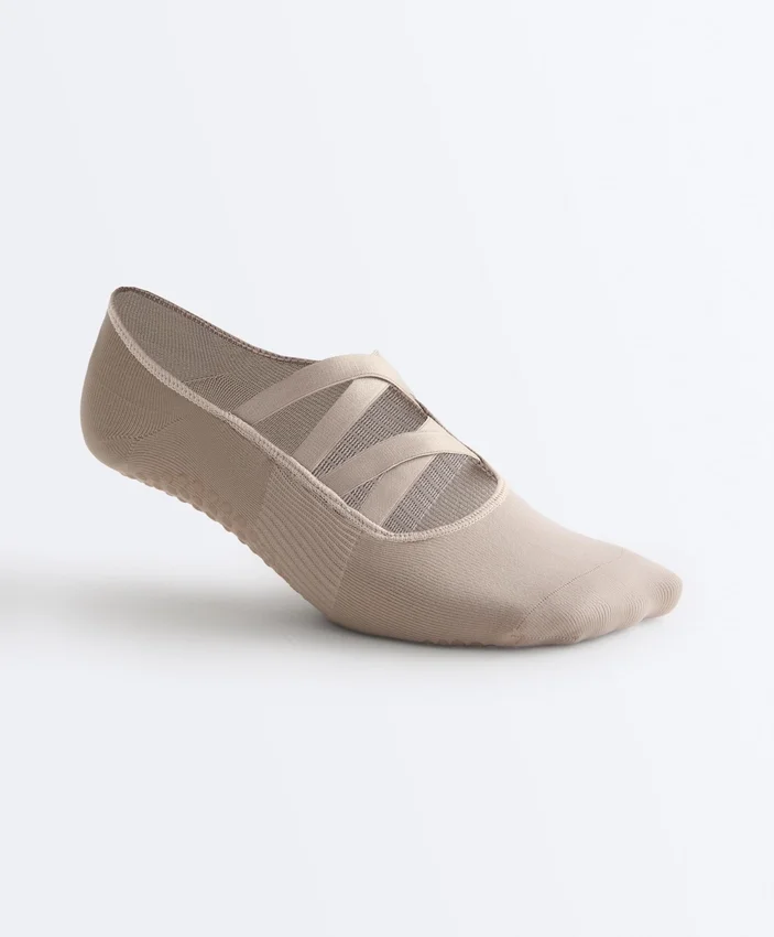 2 Paar Yoga- und Pilates-Socken aus Polyamid-Mischgewebe mit doppelten Bändern 2 Paar Yoga- und Pilates-Socken aus Polyamid-Mischgewebe mit doppelten Bändern