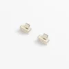 2 quadratische Haarschmuck-Spangen mit Paspel 2 quadratische Haarschmuck-Spangen mit Paspel