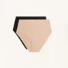 2 unsichtbare Slips aus Polyamidmischung mit mittlerem Halt und hoher Taille 2 unsichtbare Slips aus Polyamidmischung mit mittlerem Halt und hoher Taille