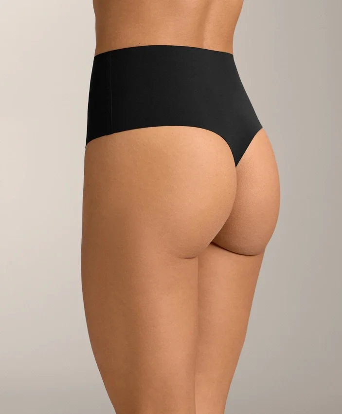 2 unsichtbare Strings aus Polyamidmischung mit mittlerem Halt und hoher Taille 2 unsichtbare Strings aus Polyamidmischung mit mittlerem Halt und hoher Taille
