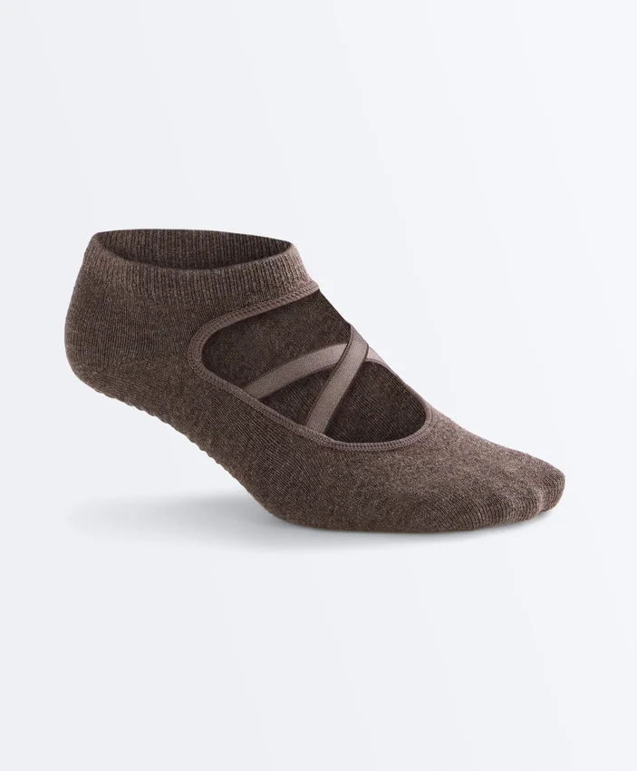 2er-Pack Yoga- und Pilates-Socken aus Baumwollmischung mit gekreuzten Bändern 2er-Pack Yoga- und Pilates-Socken aus Baumwollmischung mit gekreuzten Bändern