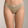 3 Brazilian-Slips aus Baumwollmischung mit Logo-Rippe