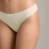 3 Brazilian-Slips aus Baumwollmischung mit Logo-Rippe