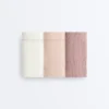 3 Brazilian-Slips aus Baumwollripp 3 Brazilian-Slips aus Baumwollripp