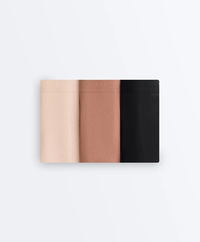 3 Hipster-Slips aus Polyamid-Mischgewebe mit Logo 3 Hipster-Slips aus Polyamid-Mischgewebe mit Logo