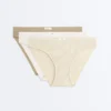 3 klassische Slips aus Baumwollmischgewebe mit Logo 3 klassische Slips aus Baumwollmischgewebe mit Logo
