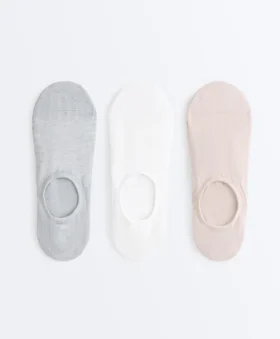 3 Paar hochgeschnittene, unsichtbare Sportsocken aus Polyamid-Mischgewebe