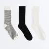 3 Paar klassische Socken aus Baumwollmischung 3 Paar klassische Socken aus Baumwollmischung