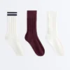 3 Paar klassische Socken aus Baumwollmischung 3 Paar klassische Socken aus Baumwollmischung