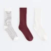 3 Paar klassische Socken aus Baumwollmischung 3 Paar klassische Socken aus Baumwollmischung