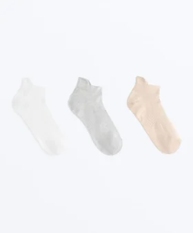 3 Paar Sneaker-Socken aus Polyamid-Mischgewebe mit Fersenlasche