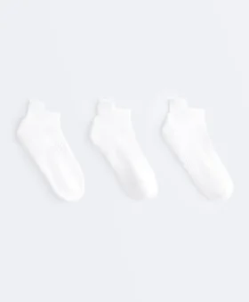 3 Paar Sport-Sneakersocken aus Baumwollmischung mit Fersenlasche 3 Paar Sport-Sneakersocken aus Baumwollmischung mit Fersenlasche