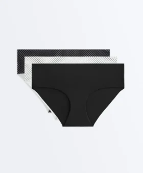 3 unsichtbare Hipster-Slips aus Polyamid-Mischgewebe