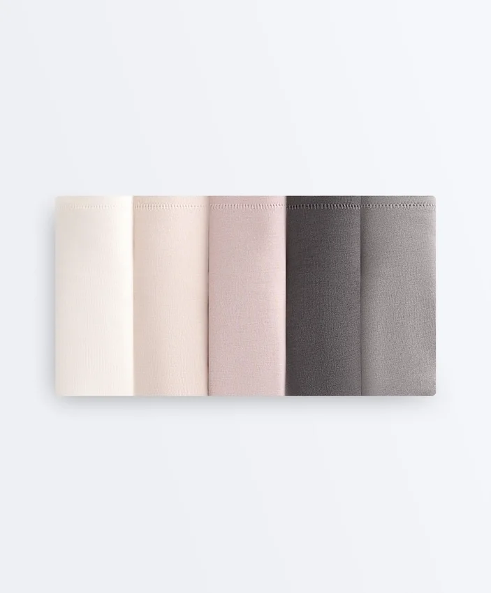 5 Brazilian-Slips aus Baumwollmischung 5 Brazilian-Slips aus Baumwollmischung
