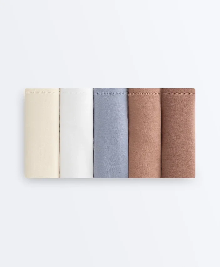 5 Brazilian-Slips aus Baumwollmischung 5 Brazilian-Slips aus Baumwollmischung