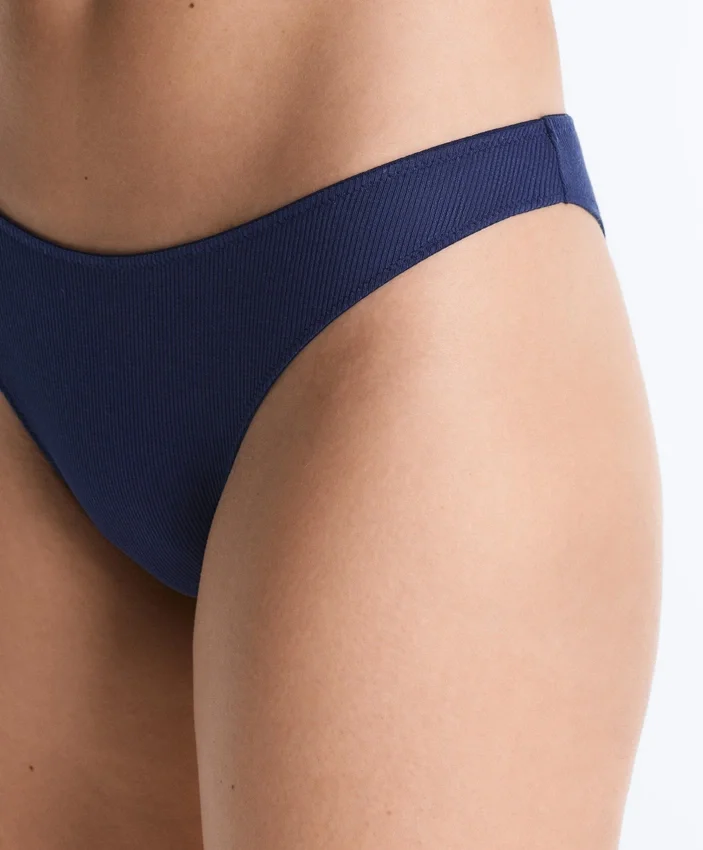 5 Brazilian-Slips aus Baumwollrippstoff mit U-Ausschnitt 5 Brazilian-Slips aus Baumwollrippstoff mit U-Ausschnitt