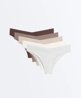 5 Brazilian-Slips aus Modal-Mischgewebe mit V-Ausschnitt 5 Brazilian-Slips aus Modal-Mischgewebe mit V-Ausschnitt