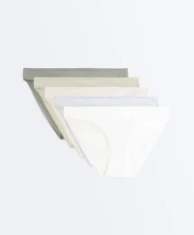 5 klassische Slips aus Baumwollmischung
