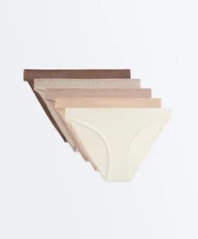 5 klassische Slips aus Baumwollmischung
