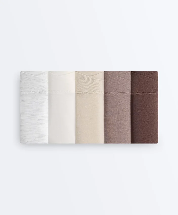 5 klassische Slips aus Modal-Mischung mit V-Ausschnitt 5 klassische Slips aus Modal-Mischung mit V-Ausschnitt