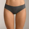 5 lasergeschnittene, unsichtbare Brazilian-Slips aus leicht geripptem Polyamid-Mischgewebe 5 lasergeschnittene, unsichtbare Brazilian-Slips aus leicht geripptem Polyamid-Mischgewebe