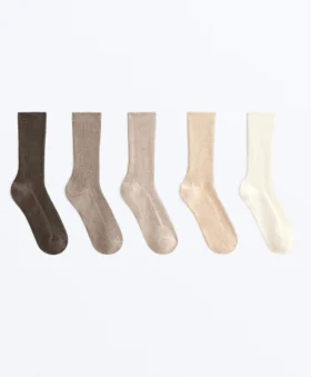5 Paar klassische Socken mit Baumwolle