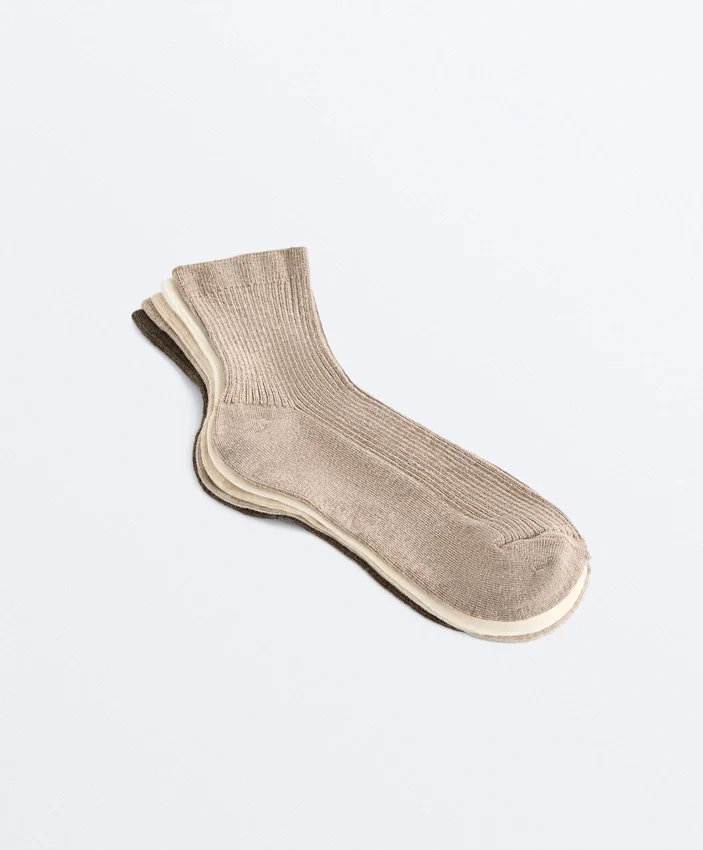 5 Paar Viertel-Socken mit Baumwolle 5 Paar Viertel-Socken mit Baumwolle
